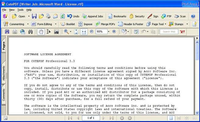 Software CutePDF