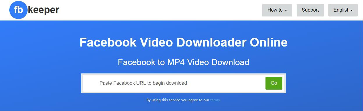 Ferramenta de download de vídeo on-line FBKeeper