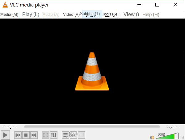 Interface do reprodutor de mídia VLC