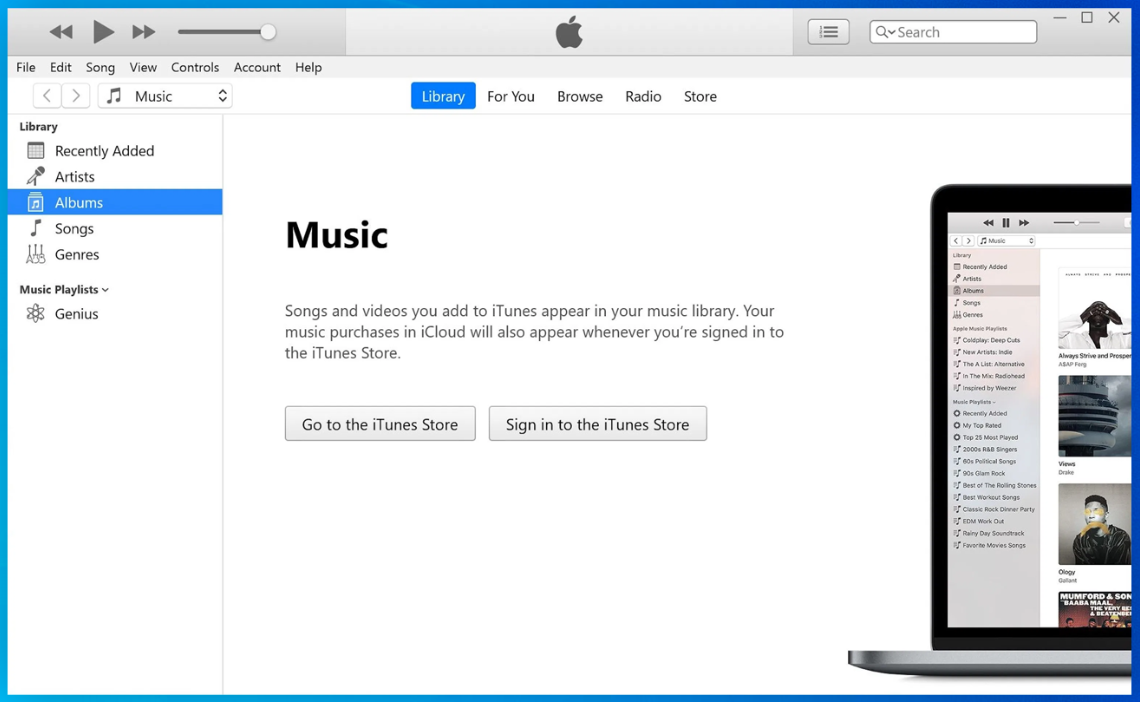 executar o iTunes