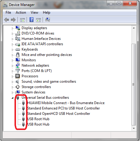 desativar as portas USB no gerenciador de dispositivos do computador