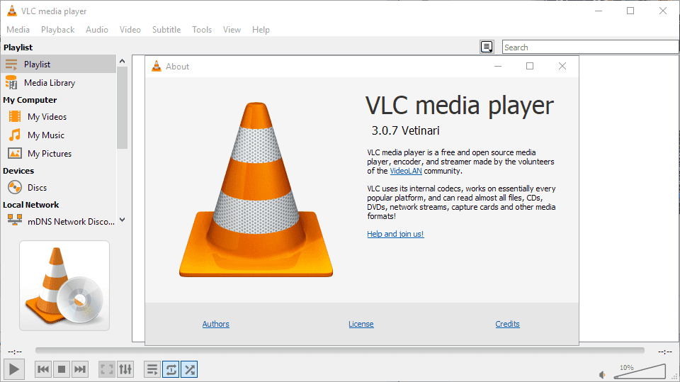 reprodutor de mídia vlc