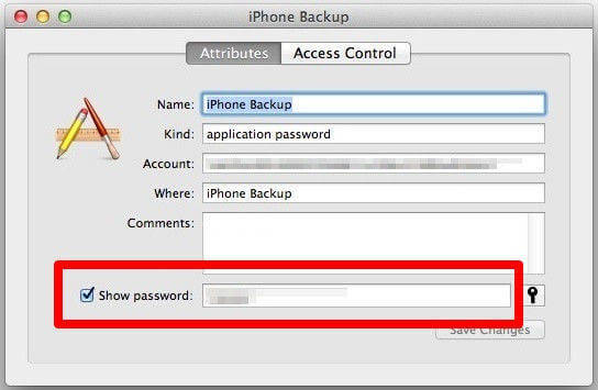 show itunes backup assword in keychain access iphone backup unlocker
