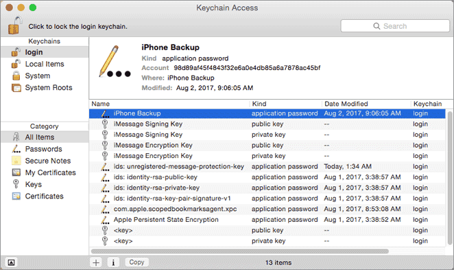 pesquisa para encontrar a senha de backup do itunes quando esquecida