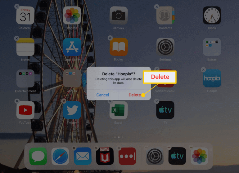 como desinstalar aplicativos do ipad