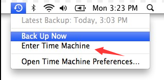 Entrar no Time Machine MacOS