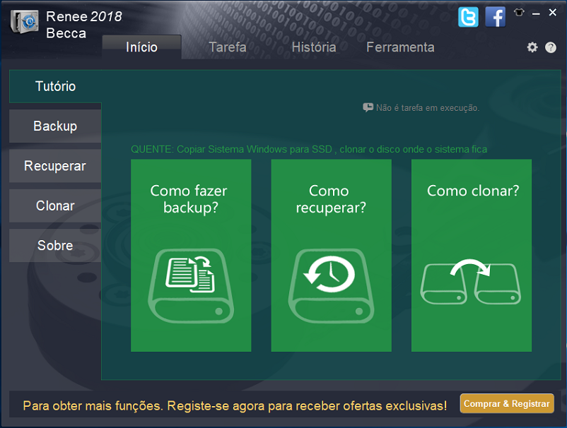 Renee Becca - software de backup de dados e clonagem de disco