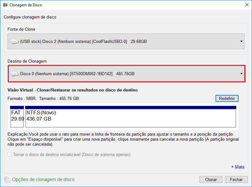 clonar o disco rígido